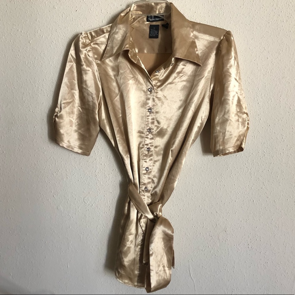 Gold Silk Blouse